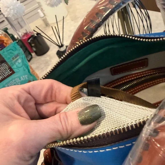 Dooney and Bourke cobalt satchel - Picture 14 of 16